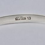 Niels Erik From, amber set silver bangle, Denmark, circa 1985 (Ref S354) SOLD - Image 9