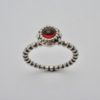 Pandora, silver 'Birthday Blooms' single stone garnet ring, of recent production though now discontinued (Ref S396) SOLD