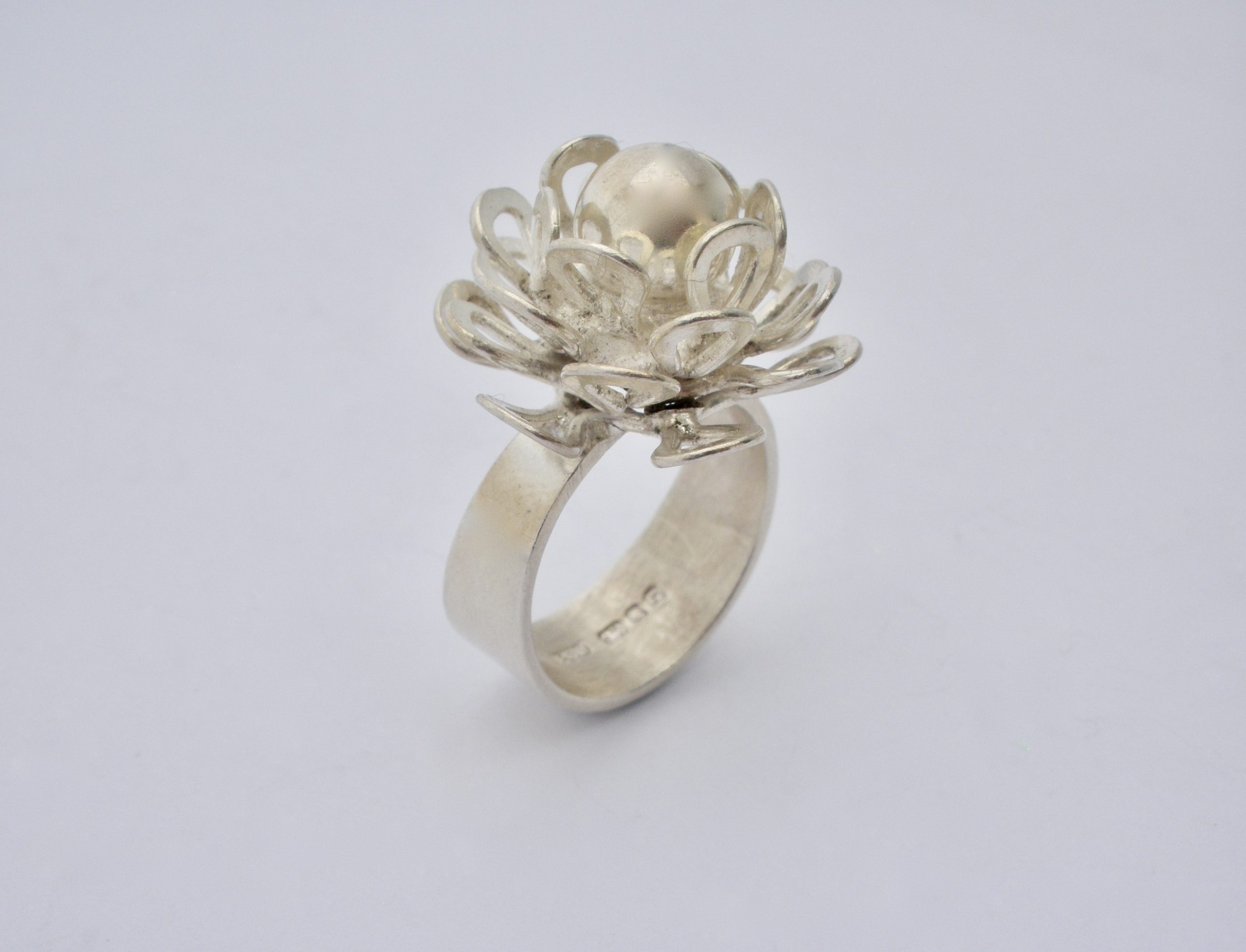 Guy Watson, silver ‘Petals’ ring, London 1972 (Ref S418) SOLD – John ...