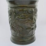 Just Andersen, Art Deco Disko metal vase, Denmark, circa 1935 (Ref S515)