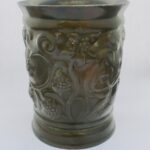Just Andersen, Art Deco Disko metal vase, Denmark, circa 1935 (Ref S515) - Image 4