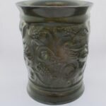 Just Andersen, Art Deco Disko metal vase, Denmark, circa 1935 (Ref S515) - Image 7