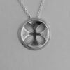 Merkkivalmistamo Tmi, 813 standard silver cruciform pendant, Finland, circa 1968 (Ref S372)