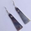 Volmer Bahner, pair of black enamel and silver drop earrings, Denmark, circa 1980 (Ref S537) SOLD - Image 2