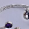 Jan Lundgren (1934-2017), amethyst and tourmalinated quartz set silver bangle, Sweden, 1961 (Ref S555) SOLD - Image 7