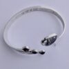 Jan Lundgren (1934-2017), amethyst and tourmalinated quartz set silver bangle, Sweden, 1961 (Ref S555) SOLD - Image 5