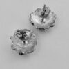 Jane Watling of Lacock (attributed), pair of silver ear studs, unmarked, 1990s (Ref S561) SOLD - Image 3