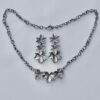 Jane Watling of Lacock, silver ivy leaf necklace and matching pair of drop earrings, London 1993 (Ref S558) SOLD
