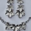 Jane Watling of Lacock, silver ivy leaf necklace and matching pair of drop earrings, London 1993 (Ref S558) SOLD - Image 3
