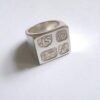 Jack Spencer, feature hallmark silver ring, Sheffield 1975 (Ref S568) SOLD