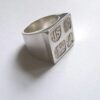 Jack Spencer, feature hallmark silver ring, Sheffield 1975 (Ref S568) SOLD - Image 2