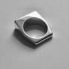 Arne Johansen, black onyx set silver ring, Denmark, 1975 London import mark (Ref 576) SOLD - Image 5
