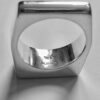 Arne Johansen, black onyx set silver ring, Denmark, 1975 London import mark (Ref 576) SOLD - Image 8