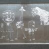Pierre Caille (1911-1996), limited edition silver coloured foil embossed print, Belgium, 1970s, numbered 3/12 (Ref S574) SOLD