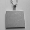 Jack Spencer, silver ingot pendant on a chain with feature hallmarks, Sheffield 1975 (Ref S569) SOLD - Image 3