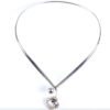 Karl Erik Palmberg for Alton, rock crystal set silver necking, Sweden, 1974 (Ref S575HH) SOLD - Image 2