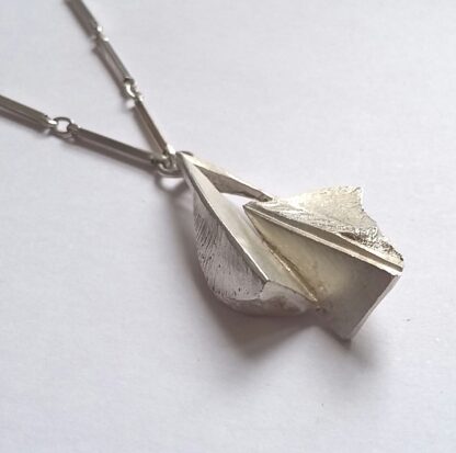 Matti Hyvarinen, silver pendant on chain, Finland, circa 1975 (Ref S591) SOLD - Image 3