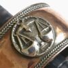Artificers Guild (attributed), an Arts and Crafts copper and silver Libra zodiac symbol napkin ring, circa 1925 SOLD - Image 2