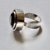 Erik Granit, smoky quartz set silver ring, Finland, 1973 (Ref S580) SOLD - Image 4