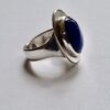 Robert Welch, blue agate set silver ring, London, 1993 (Ref S581) SOLD - Image 3