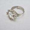Bengt Hallberg, rock crystal set silver ring, Sweden, circa 1970 (Ref S621) SOLD - Image 6