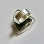 AMB, unidentified maker, labradorite set silver ring, London 1971 (Ref S605) SOLD - Image 7
