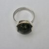 Magnus Maximus Designs, moss agate set silver ring, Edinburgh 1975 (Ref S619) SOLD - Image 4