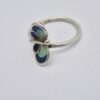 JKP,  unidentified maker, silver plique a jour resin 'enamel' butterfly ring, London 1981 (Ref S617) SOLD - Image 2