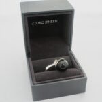 Regitze Overgaard for Georg Jensen, silver onyx set 'Sphere' ring, #473A, hallmarked for London 2010 (Ref S637) SOLD - Image 6