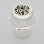 Martkstrom Guldsmeds Ab Kg, silver and parcel gilt onyx set 'Snowflake' box, Uppsala, Sweden, 1952 (Ref S632) - Image 2