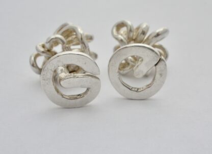 Guy Watson, unusual and rare pair of silver cufflinks, London 1970 (Ref S639) SOLD - Image 6