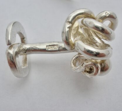 Guy Watson, unusual and rare pair of silver cufflinks, London 1970 (Ref S639) SOLD - Image 7