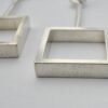 Arne Johansen, pair of silver square drop earrings, Denmark, circa 1975 (Ref S710) SOLD - Image 2