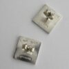 Hans Hansen, pair of oxidised decorated silver ear studs, Denmark, circa 1975 (Ref S719HH) - Image 6