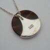 Arne Johansen, agate mounted silver pendant on chain, Denmark, circa 1980 (Ref S720) SOLD - Image 2