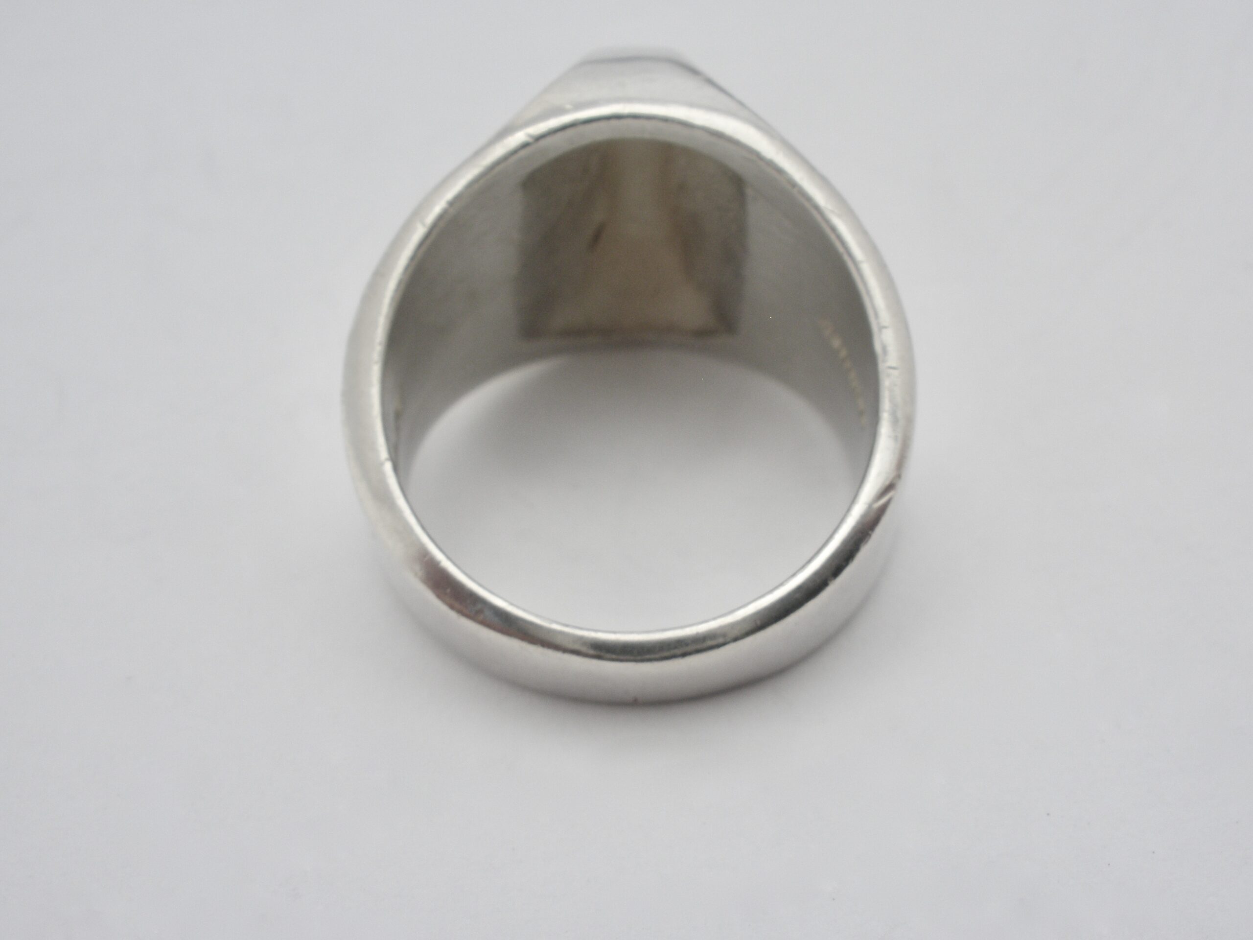 Arne Johansen, silver ring, Denmark, 1982 London import mark (Ref S+171 ...