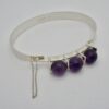 Kultaseppa Salovaara, amethyst bead set silver bangle, Finland, date code 1974 with 1975 London import marks (Ref S762HH) SOLD - Image 4