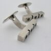 Niels Erik From, pair silver cufflinks, Denmark, 1972 London import mark (Ref S761HH) - Image 2