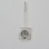 Arne Johansen, tourmalinated quartz bead set silver hanging pendant, Denmark, circa 1970 (Ref S766) SOLD