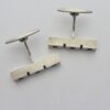 Niels Erik From, pair silver cufflinks, Denmark, 1972 London import mark (Ref S761HH) - Image 3
