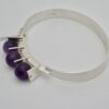 Kultaseppa Salovaara, amethyst bead set silver bangle, Finland, date code 1974 with 1975 London import marks (Ref S762HH) SOLD - Image 3