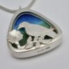 Anthony Hawksley, silver and enamel 'silverscape' pendant on chain, London 1981 (Ref S778) SOLD - Image 2