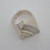 Lapponia, mother of pearl set silver ring, Finland, 1992 (Ref S787) SOLD - Image 2