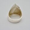 Lapponia, mother of pearl set silver ring, Finland, 1992 (Ref S787) SOLD - Image 4