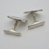 Hans Hansen, pair of oxidised decorated large silver cufflinks, Denmark, 1973 London import marks (Ref S786) - Image 5