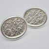 Niels Erik From, pair of silver cufflinks, Denmark, 1988 London import marks (Ref S789HH)