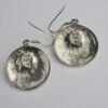 Yngvar O Kristiansen, pair of iolite cabochon set silver drop earrings, Tromsø, Norway, circa 2000 (Ref S880) SOLD - Image 3
