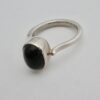 Hans Hansen, black onyx set silver ring, Denmark, circa 1980 (Ref S784)SOLD - Image 3