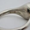 Hans Hansen, black onyx set silver ring, Denmark, circa 1980 (Ref S784)SOLD - Image 6