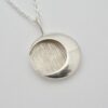 Arne Johansen, silver circular crescent pendant on chain, Denmark, circa 1975 (Ref S828HH) SOLD
